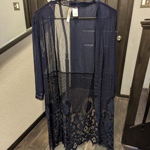 Navy Blue Kimono